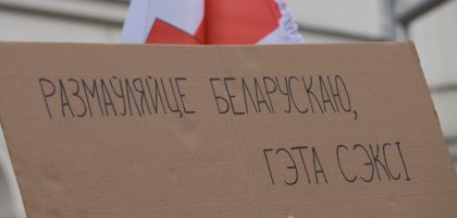 "Speak Belarusian, it's sexy" The march on Freedom Day of Belarus 2023 in Warsaw